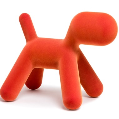 Puppy velvet orange S