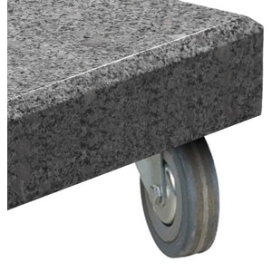 Parasol déporté 3x4 m + pieds roulettes 180 kg