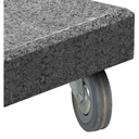 Parasol déporté 3x4 m + pieds roulettes 180 kg