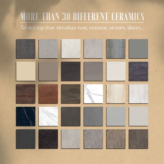 Table Ilex céramique et bois (en finition TC)