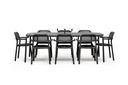Toni Tablo + 6 fauteuils anthracite