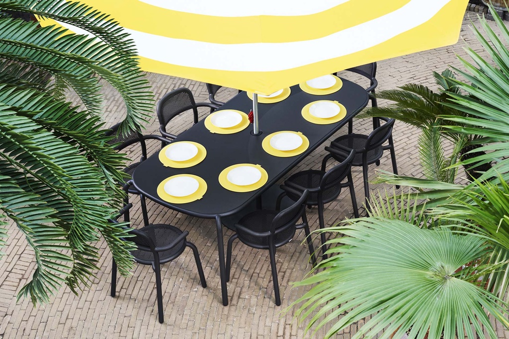 Toni Tablo + 6 fauteuils anthracite