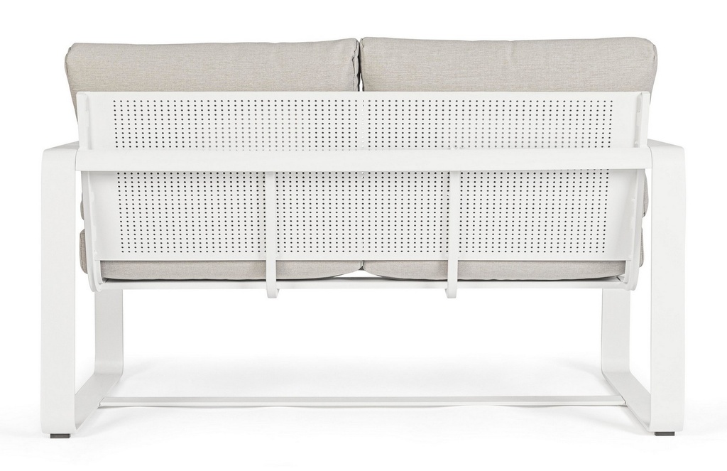 Ensemble Merrigan blanc 2x1 place, 1x2 places, 1 table basse 