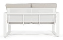 Ensemble Merrigan blanc 2x1 place, 1x2 places, 1 table basse 