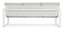 Ensemble Merrigan blanc 2x1 place, 1x3 places, 1 table basse  