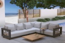 Ensemble Metropolitan 3 modules + table basse + coussin d'angle