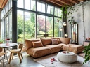Sumo Corner Sofa velvet reycled Almond