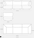 Sumo Sofa Grand velvet reycled Almond  