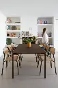 Table CALVI en FENIX 195x95 cm coloris bleu abysse 