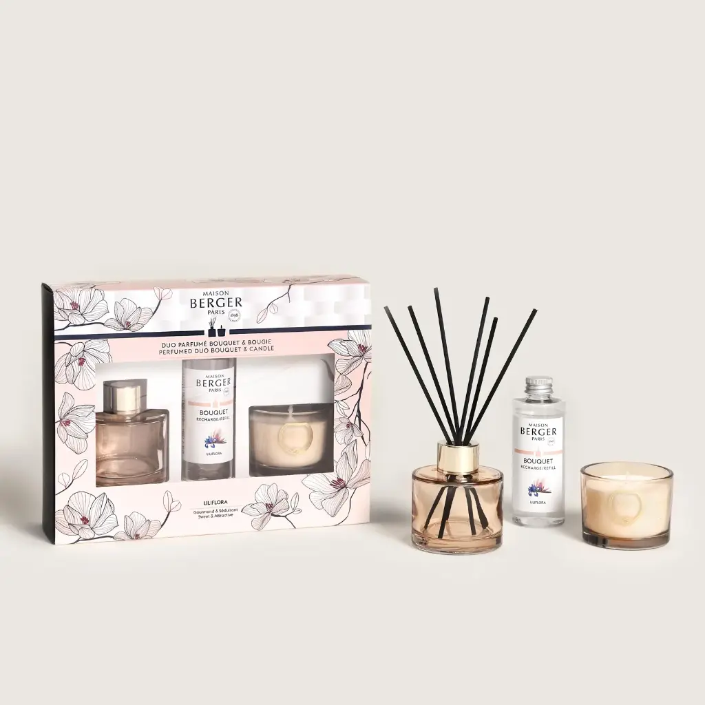 Coffret duo mini bouquet & bougie Lolita Lempicka noir