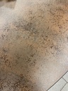 Table en céramique ronde 150 cm coloris rouille