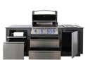 Cuisine extérieur de LUXE Oasis 105 avec grill encastré PRO 500 