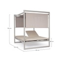 Lit de soleil double 