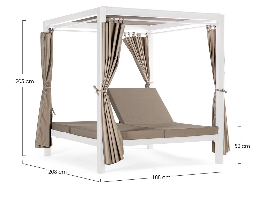 Lit de soleil double 