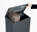 Boîte aux lettres Allux 600 colis anthracite ouverture avant  