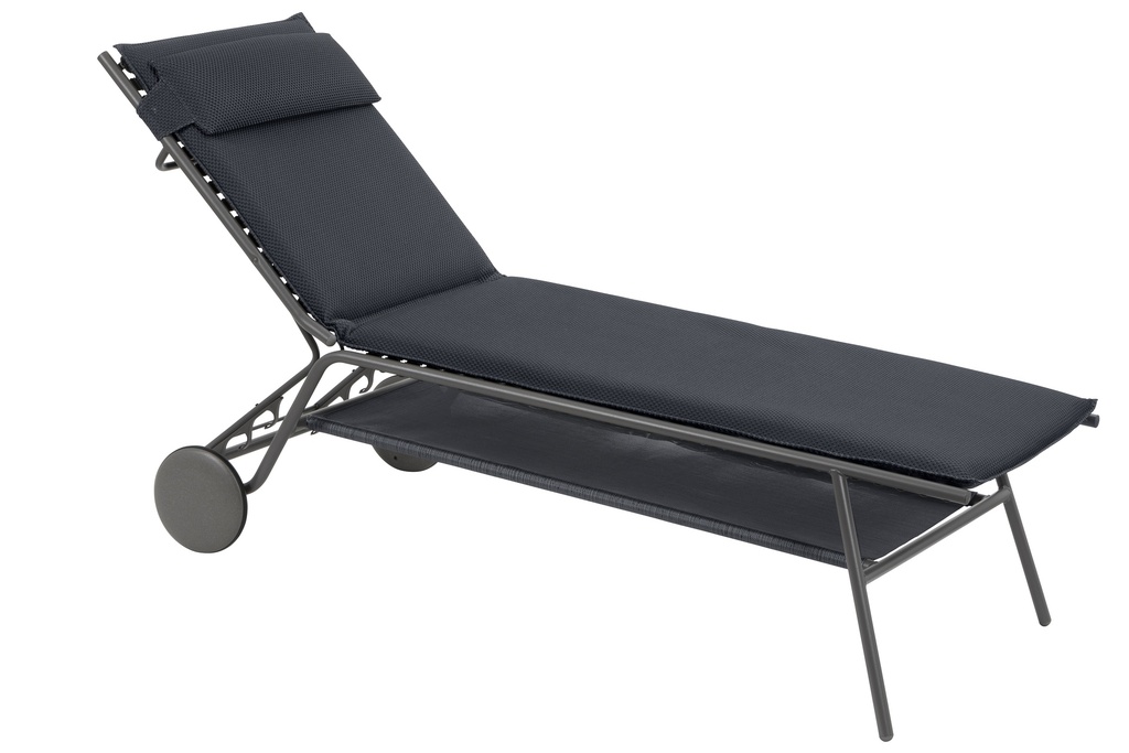 Lit de soleil becomfort HAUT Miami dark grey