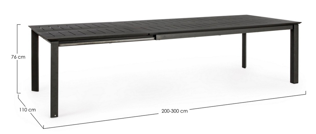 Table Konnor 200-300x110 cm