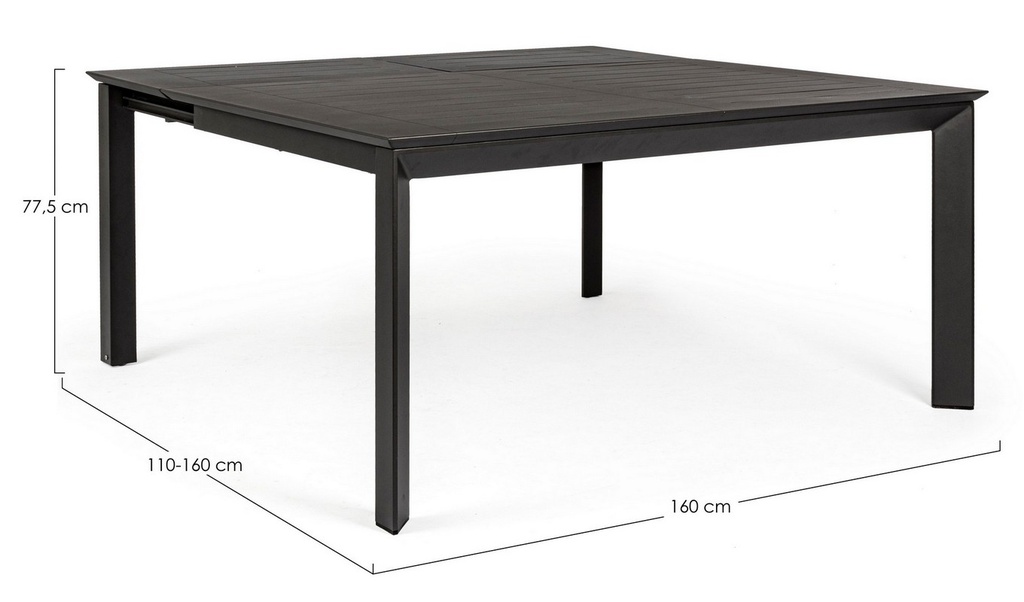 Table Konnor 160-110x160 cm