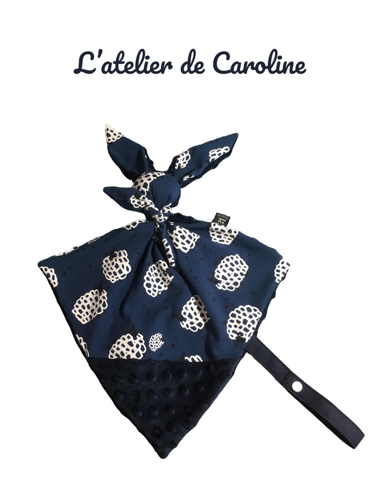 Doudou lapin avec attache tutu   