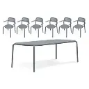 Toni Tablo + 6 fauteuils elephant