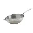 Wok en acier inoxydable