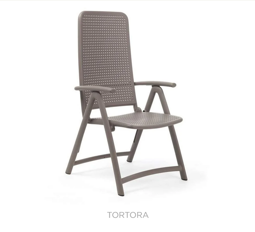 Fauteuil Darsena taupe pliant 4 positions  