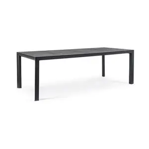 Table céramique anthracite ( 4 dalles) 220x100 cm (sur commande)