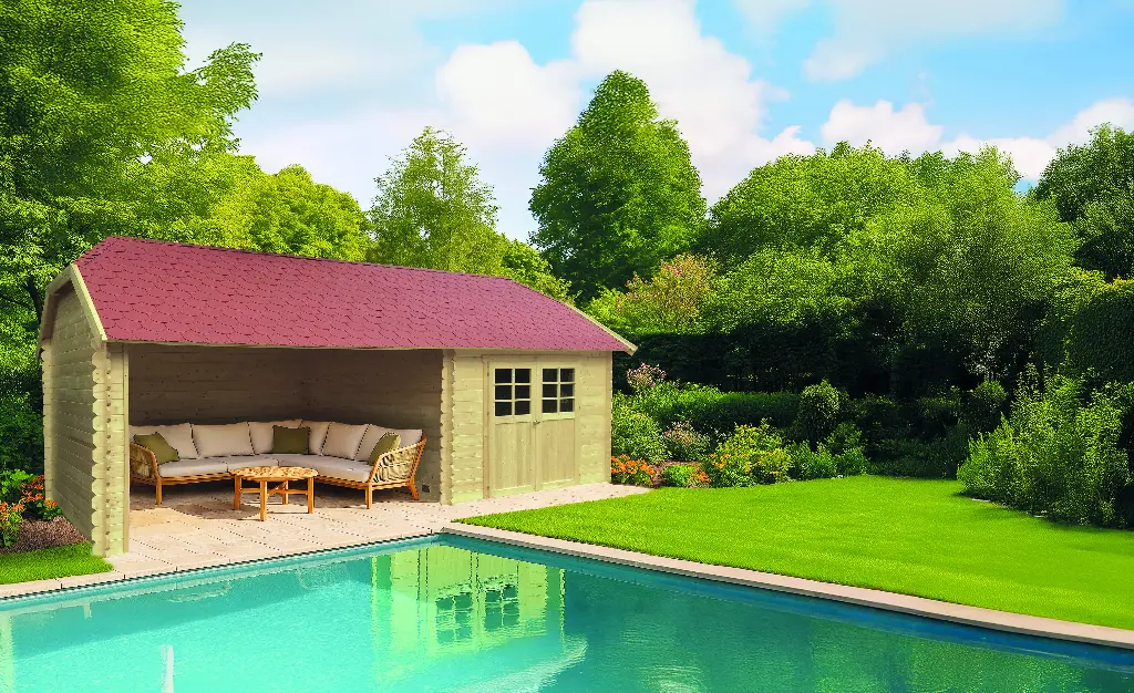 Abri de jardin YORK traité S8509-1 300x300(666) cm