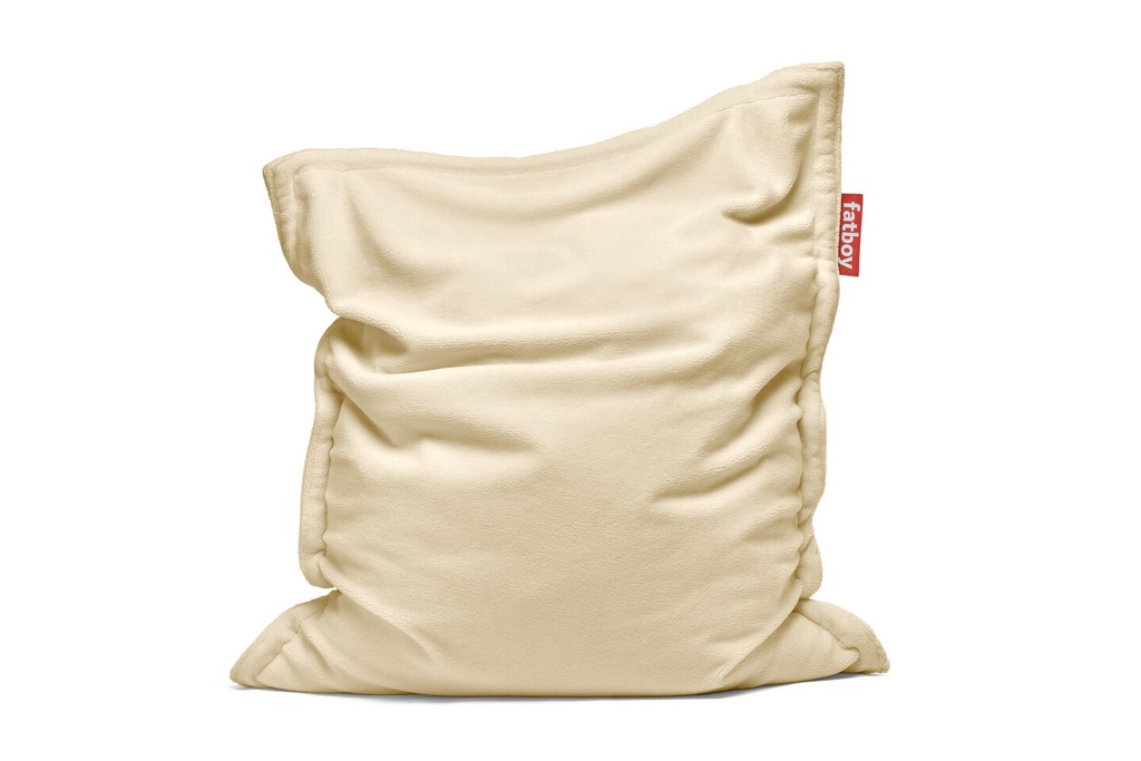 Pouf original slim teddy off-white