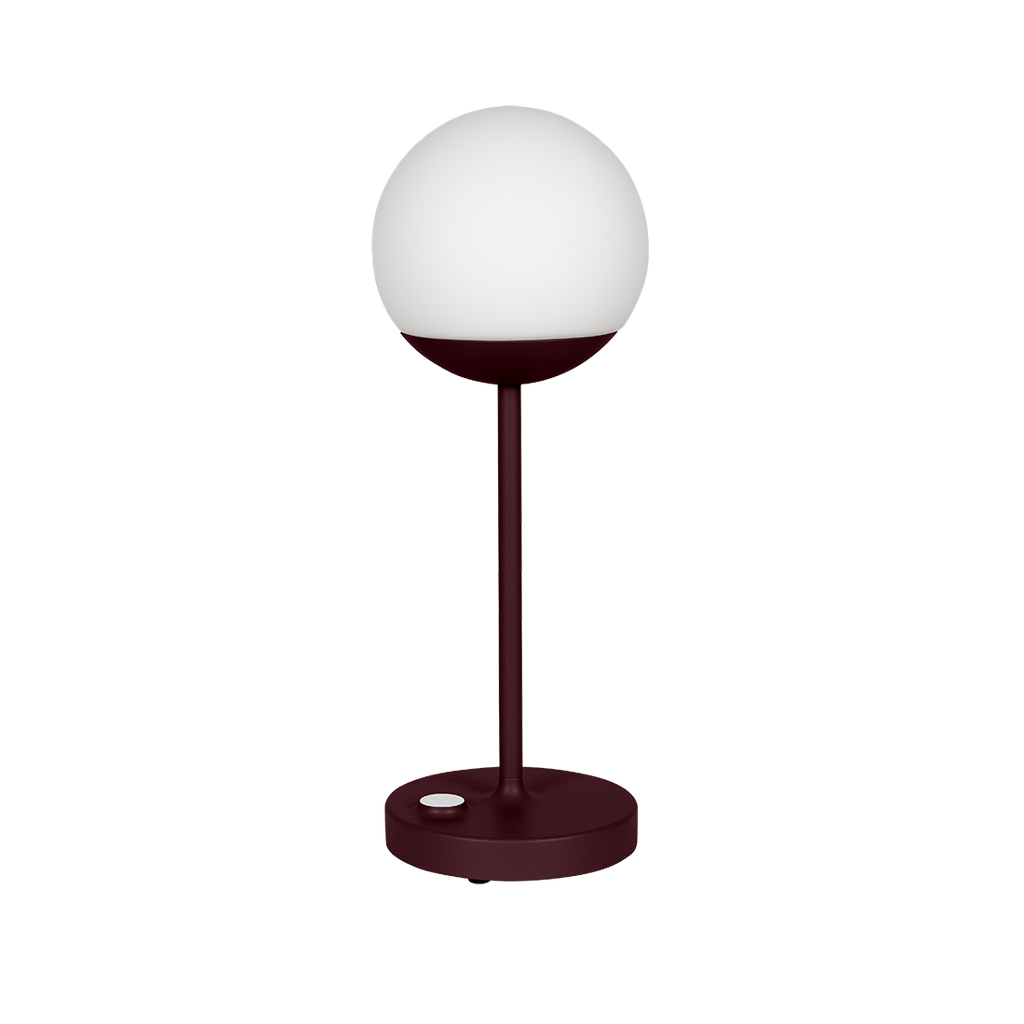 Lampe Mooon cerise noire