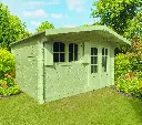 Abri de jardin TIGNES traité S8969-1 420x390 cm