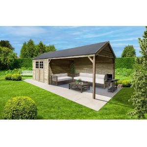 Abri de jardin CAMBRAI traité 293+394x293 cm