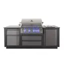 Cuisine extérieur de LUXE Oasis 105 avec grill encastré 32 série 700