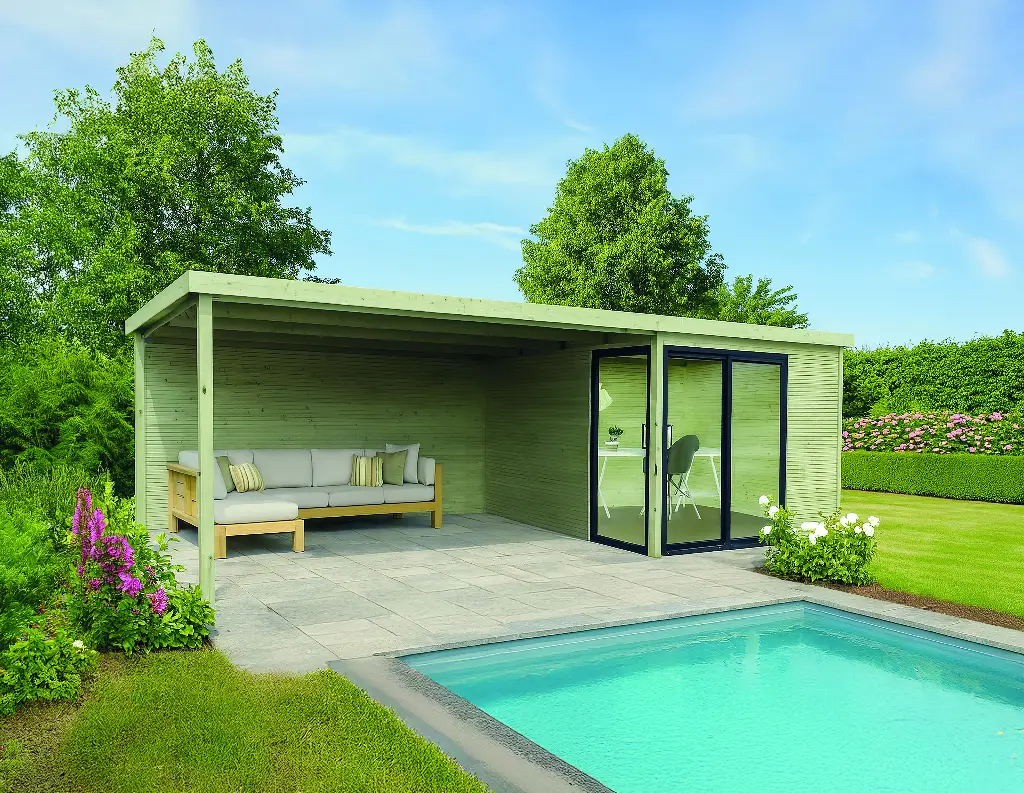 Abri de jardin SAGRES traité S8772-1 300x300+400 cm