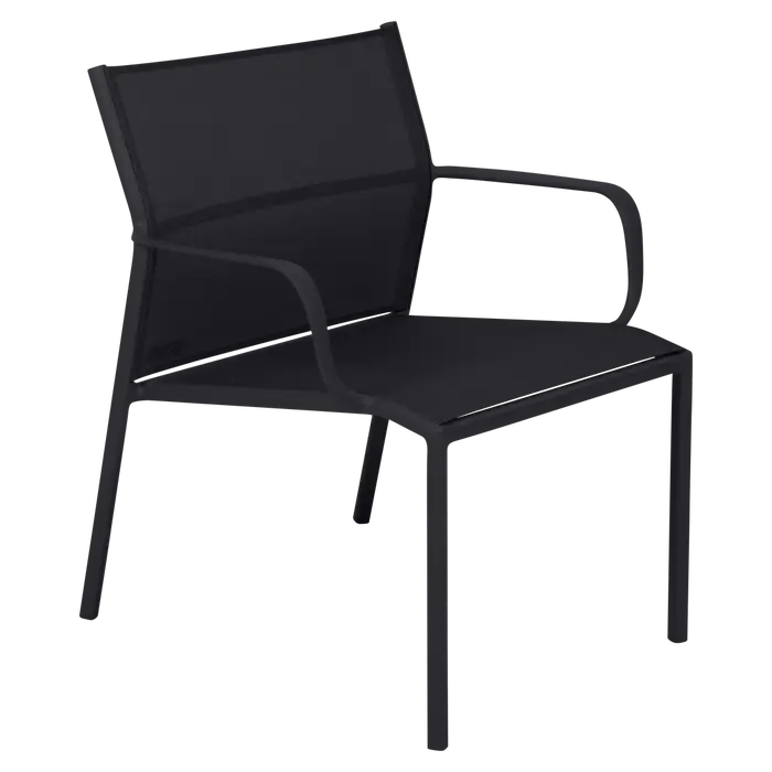 Fauteuil CADIZ bas coloris réglisse