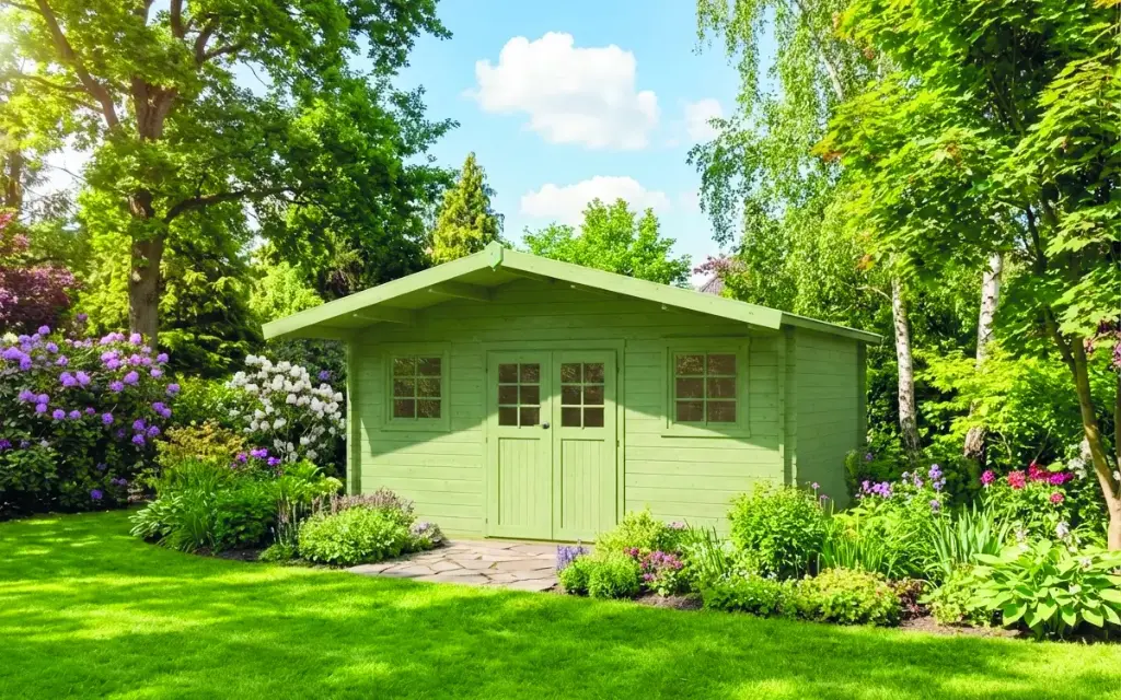 Abri de jardin MONTREUX traité S8344-1 510x510 cm