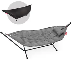 Hamac Superb Deluxe rock grey avec coussin et housse de protection   