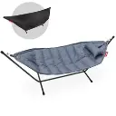 Hamac Superb Deluxe storm blue avec coussin et housse de protection    