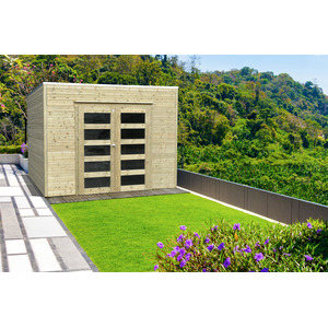 Abri de jardin BARI traité 299x291 cm