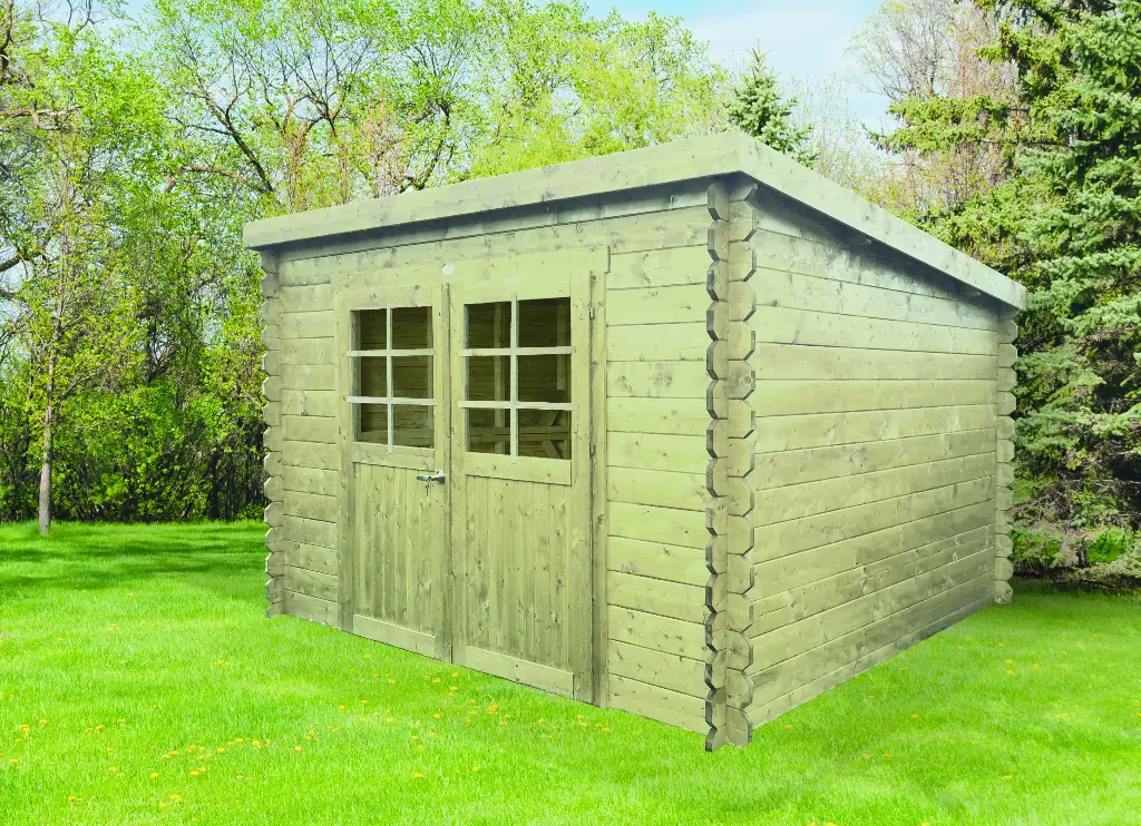 Abri de jardin BREST S8215-1 traité 300x300 cm