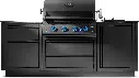 Cuisine extérieur de LUXE Oasis compact BIG32-1 noir mat