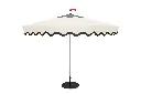 Parasol Pensol 3,5 m crème avec pied noir inclus