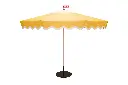 Parasol pensol 3,5 m sunbeam avec pied noir inclus