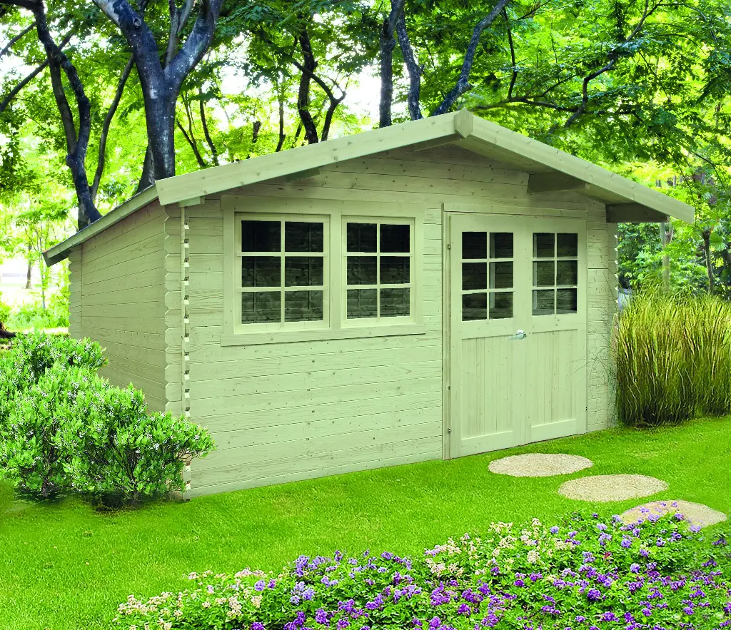 Abri de jardin NIORT traité S8308-1 420x300 cm