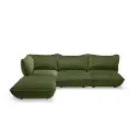 Sumo Corner Sofa velvet reycled vert