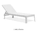 Lit de soleil Plano blanc