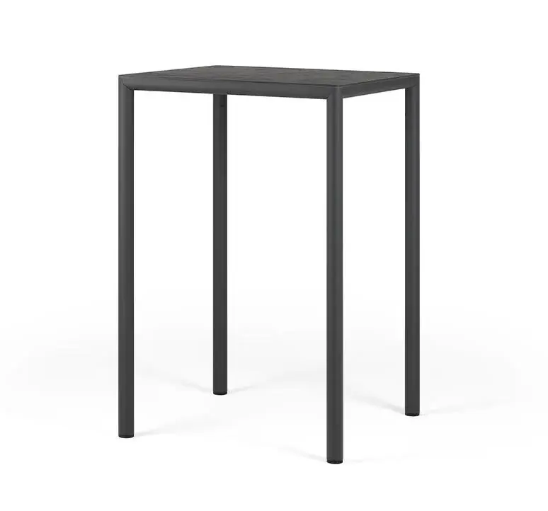 Table haute Piave 70x70 cm (Aluminium)