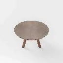 Table ronde extensible Elsa en céramique 125-165x125 cm