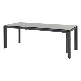 Table en céramique extensible anthracite 220-280-340x95 cm    (Aluminium)