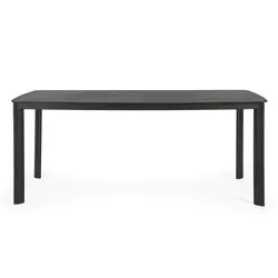 Table aluminium et pierre frittée 180x90 cm    (Aluminium)